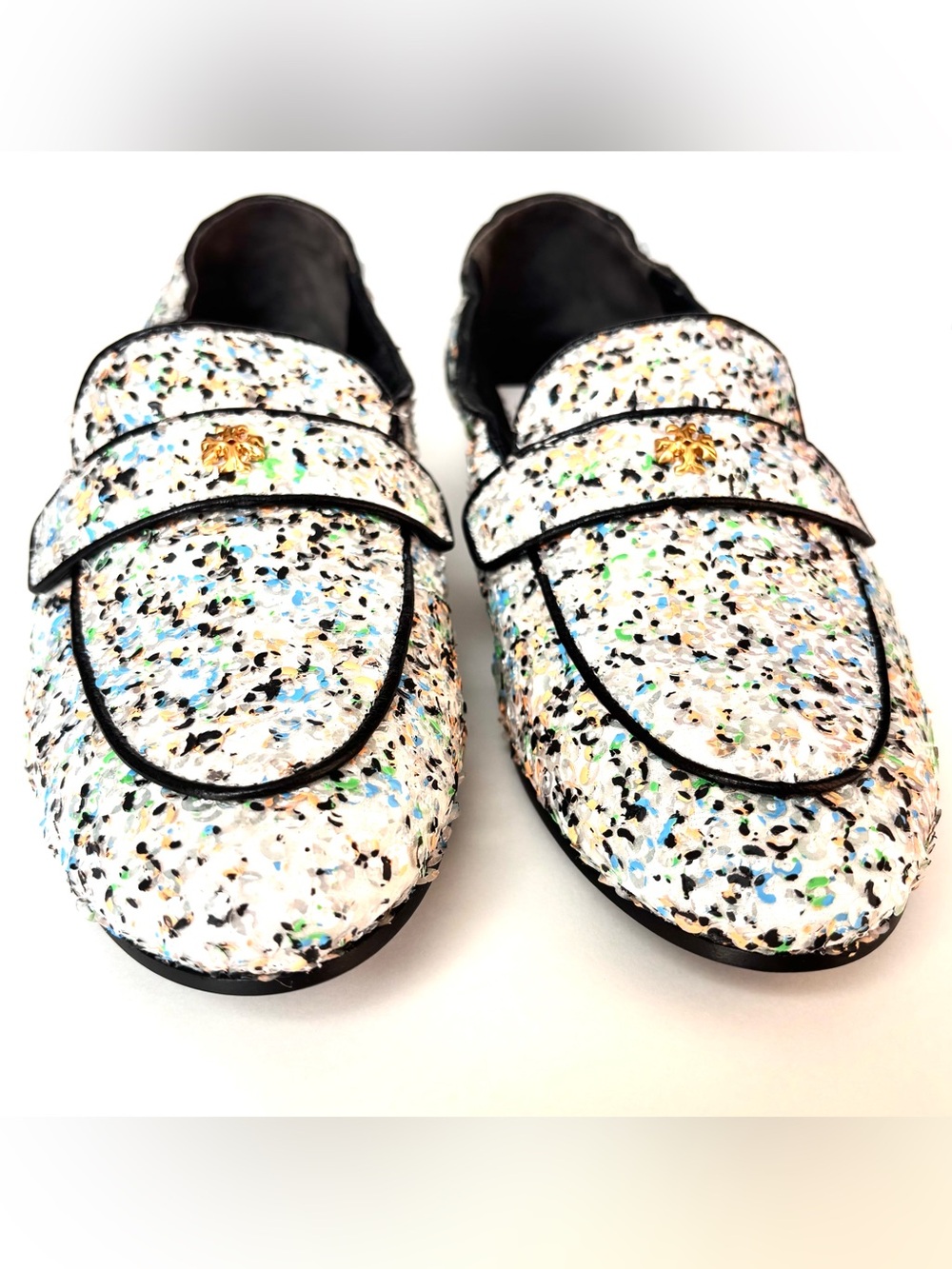 Tory Burch Minnie Ballet Sequined Loafers Flats New - Picture 6 of 7